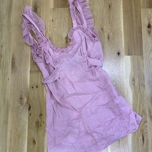 Free people linen mini dress